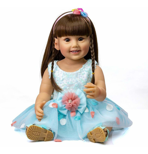 Pinky Sweet Reborn Baby Girl Doll 22 Pulgadas 55 Cm Rea...