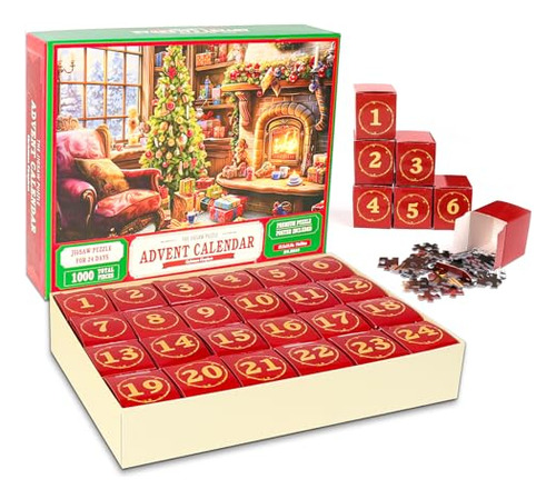 Advent Calendar 2023 Christmas Jigsaw Puzzle, 24 Days S...