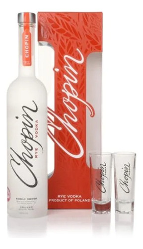 Vodka Chopin Con Vasitos Bostonmartin