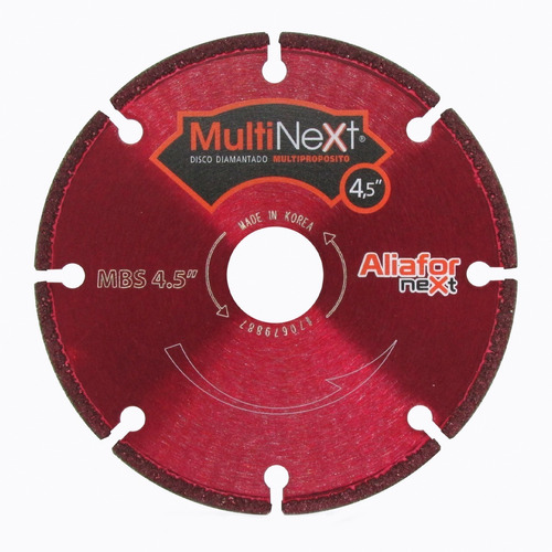 Disco Diamantado Aliafor Multinext 115mm Multimaterial 4,5 