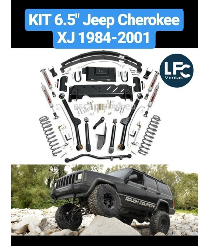 Kit De Suspensión Long Arm 6.5 Jeep Cherokee Rough Country