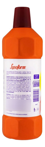 Lysoform Original Desinfetante Bactericida 1 Litro Kit 5