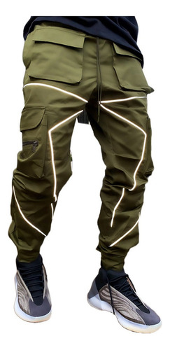 Pantalones Cargo Para Hombre Hip Hop Techwear Harem Pant [u]