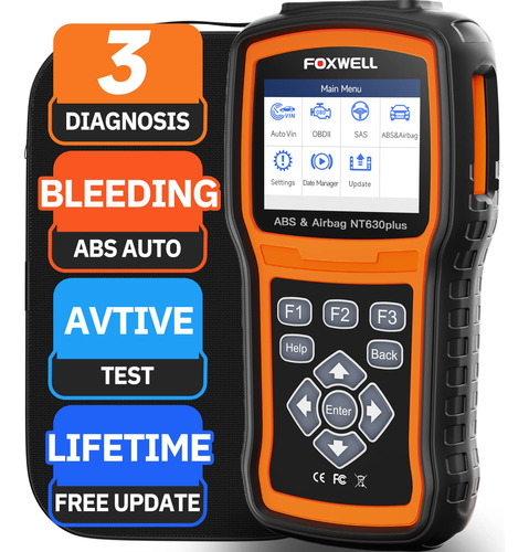 Foxwell Escáner Nt630 Plus Obd2 Con Purga Automática De A.