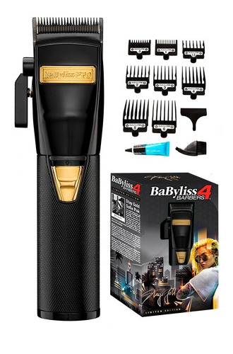 Maquina Cortadora Pelo Babyliss Black Fx 4 Barbers Stay Gold