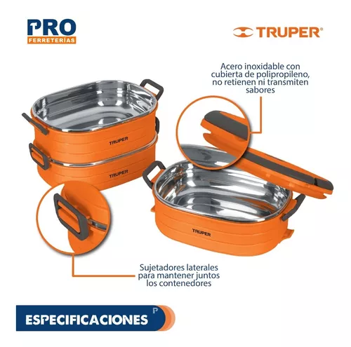 Lonchera térmica con 3 contenedores de acero inoxidable, Otros Accesorios,  66076