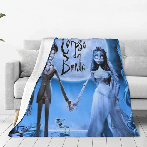Manta Tim Burton Corpse Bride, 200 X 150 Cm, Franela Transpi