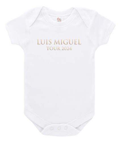 Body Bebe Manga Corta Personalizado Luis Miguel Tour 2024