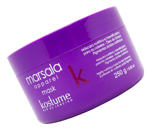 Kostume Marsala Mascara Nutritiva Intensificadora 250g 3c