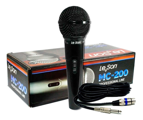 Microfone Le Son Mc-200 Dinamico Cardióide Profissional 