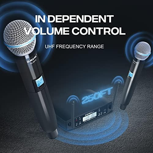 G-mark Micrófono Inalámbrico, Glxd4 Micrófono Profesional Si