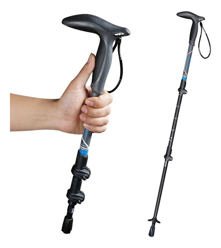 Bastones De Turismo Elder T Crutch Con Muleta De Carbono