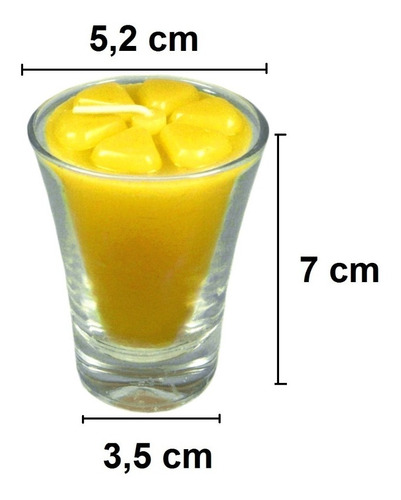 Imagem 3 de 5 de 6 Velas Citronela Amarela Copinho Mosquito Aroma Natural