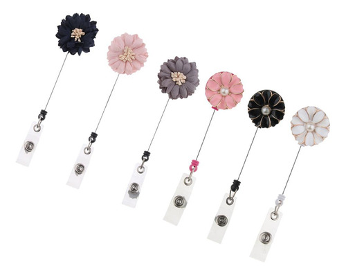 6 Piezas De Insignia De Identificación De Flores, Clave