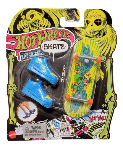 Hot Wheels Skate Patineta + Tenis Tony Hawk Sky Shock