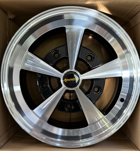 Rines Escra 17x75/205 Ms Vocho Msi 4 Pz Color Negro/pulido