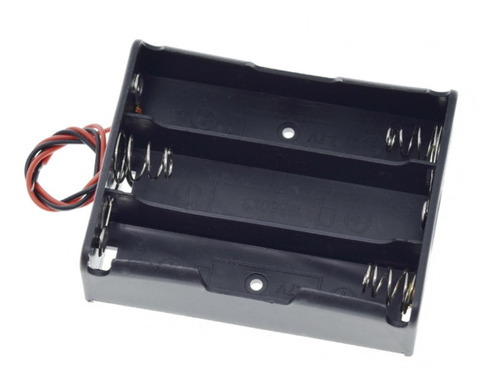 Caja Para 3 Baterías 18650 3,7v Porta Batería Base Con Cable