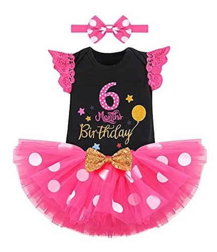 Baby Girls Cake Smash Media Cumpleaños Ropa B095shj17k1