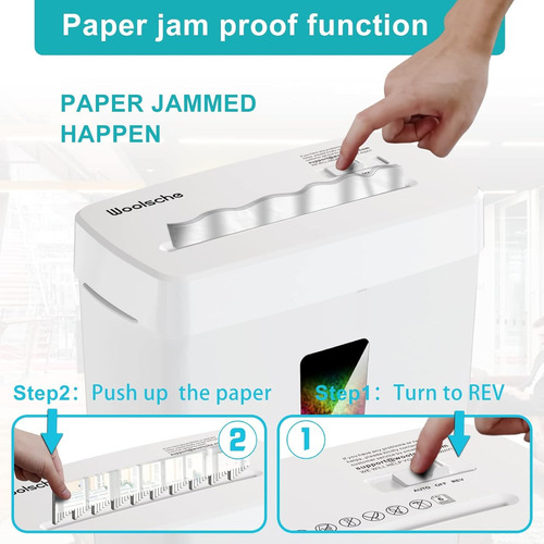Trituradora De Papel Woolsche P-5 Security Level 5 Hojas Mic
