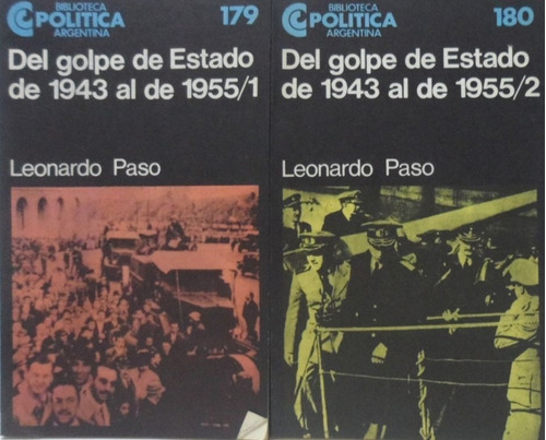 Del Golpe De Estado De 1943 Al De 1955 2 Volumenes Paso