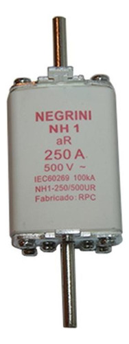 Fusivel Nh Negrini Ultra Rapido 01/250a Nh-1-250/500ur