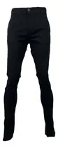 Comprar Pantalón De Vestir Corte Chino Gabardina Negro - Hombre