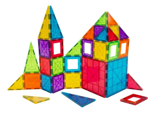 Juego Bloques Magnético Braintoys Imanix Standard 32 Piezas