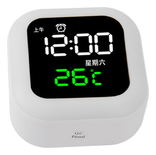 Despertador Digital Con Pantalla Led Grande, 3 Sonidos Conti