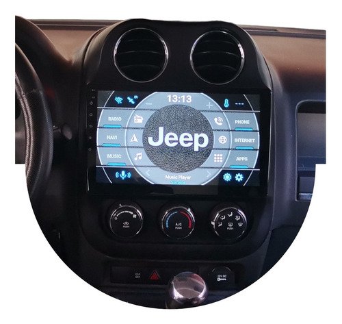 Autoestéreo Android 10' Jeep Patriot 08-17 2+32 Platino 2c