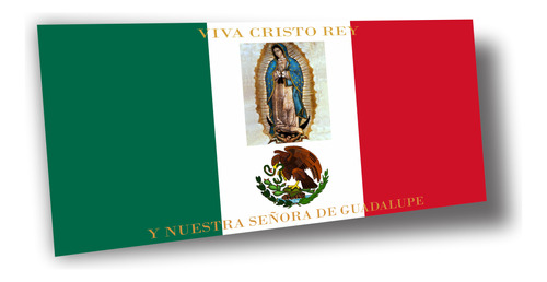 Lienzo Tela Canvas México Bandera Guerra Cristera 1926 50x90