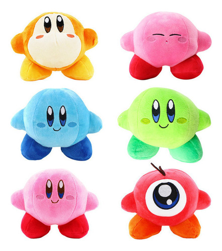 6 Muñecos De Peluche Kirby