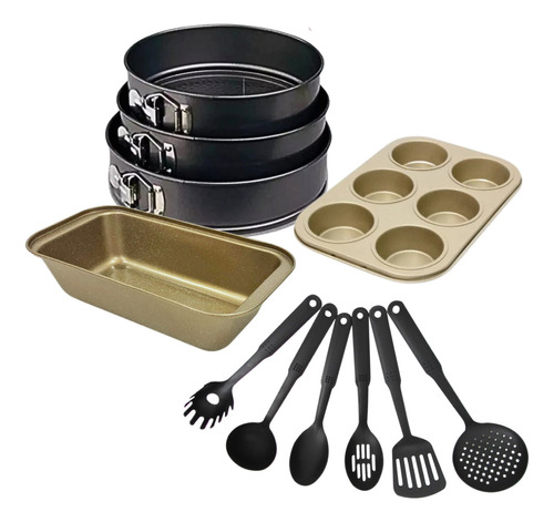 Set Respostero Fary Home  Antiadherente 5 Pz Con Utensillos