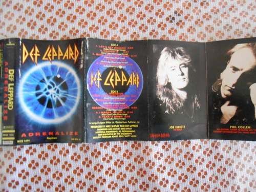 Cassete Def Leppard Adrenalize (Usado)