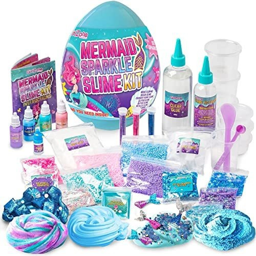Huevo Sorpresa Sirena Chispa Kit Para Niñas Limo