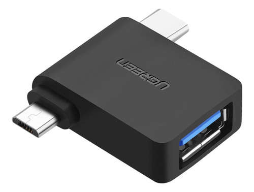 Adaptador Otg 2 En 1 Micro Usb Y Tipo C A Usb Hembra/ Ugreen