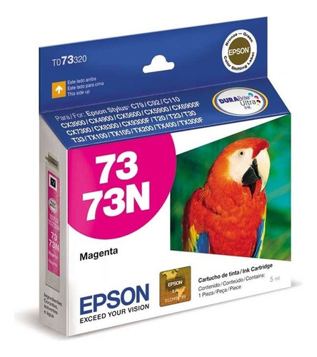 Cartucho Epson Original T073320-al Magenta P/ep Stylus Tx300