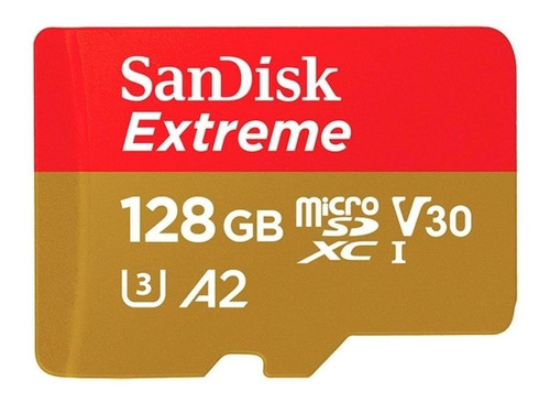 Tarjeta Memoria Micro Sdxc Uhs-i 4k A2 128gb Sandisk Extreme