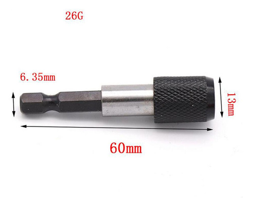 Extensión De Broca 1/4 Shank Vástago Hexagonal Extensión
