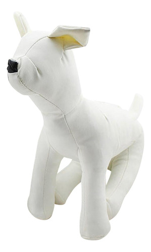 Pu Cuero Perro Maniquí Mascota Ropa Soporte Talla S Blanco