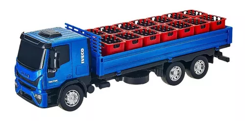 Miniatura Caminhão Brinquedo Infantil Iveco Bebidas Garrafas