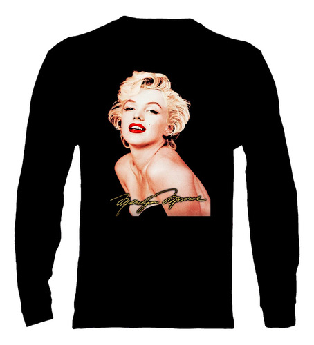 Polera Manga Larga Marilyn Monroe - Ver 02 - Vale Gamess