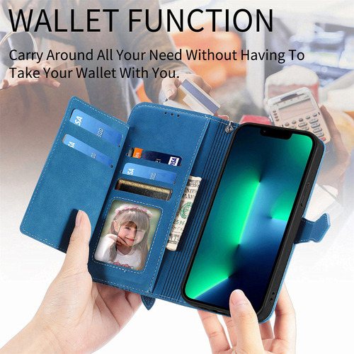 Funda De Piel Etfast Wallet For Teléfono Sharp