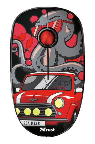 Mouse Inalambrico Usb Trust Sketch Rojo