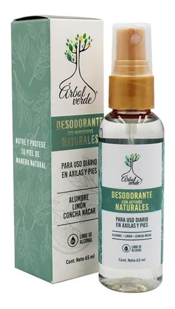 Desodorante Natural Aclarante Vegano Líquido De Alumbre Fragancia Tea Tree Oil