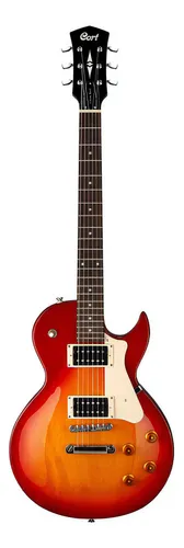 Guitarra eléctrica Cort Cr Series Cr100 Cherry Red Burst