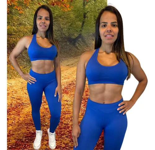 Conjunto Lupo Calça Legging + Top Feminino Fitness Academia Leguin