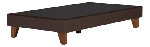 Base Cama Completa 1 Plaza Rosen 0.90x2.00m Café Chocolate