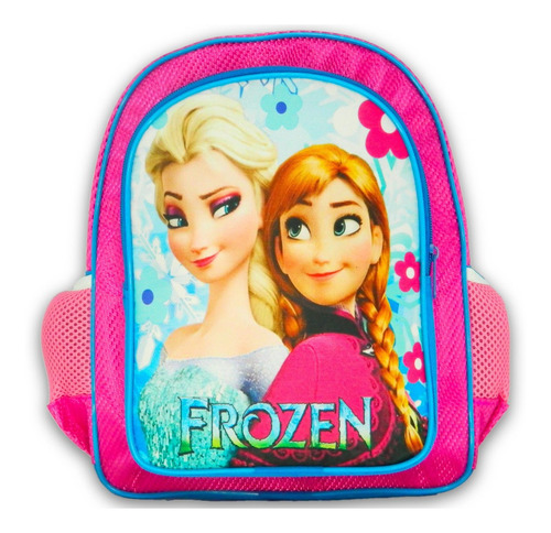 Imagen 2 de 9 de Set De Mochila Kinder Lonchera Térmica Lapicera Doble Frozen