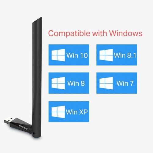 Imagen 4 de 5 de Adaptador Usb Inalámbrico Mu6h Doble Banda Ac650