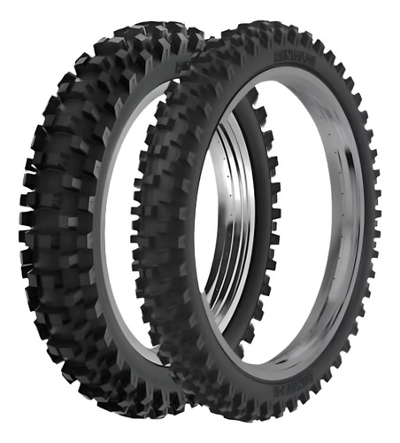 Par Pneu Moto Rinaldi 100/100-18 + 80/100-21 Rw33 Motocross